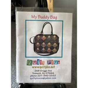 Quilt Plus My Buddy Bag Pattern for Quilted Handbag with Diamond Patchwork Desig